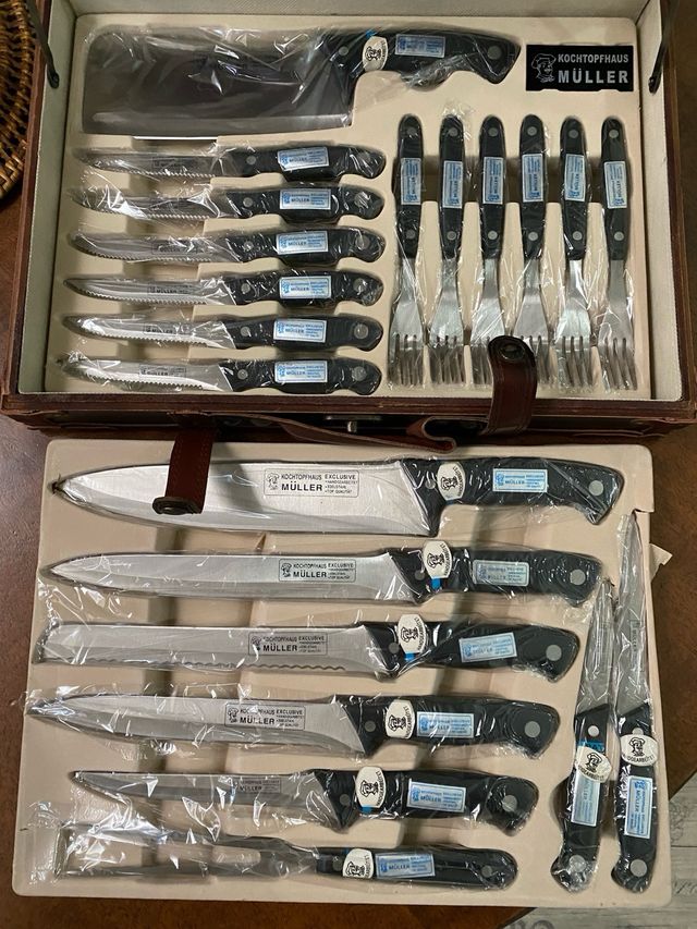 Astuccio portacoltelli Müller de Luxe da 24 pezzi