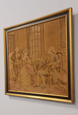 Antiguo tapiz gobelino francés