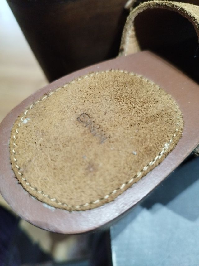 Sandalias tacón de madera