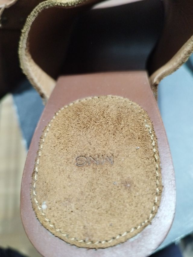 Sandalias tacón de madera
