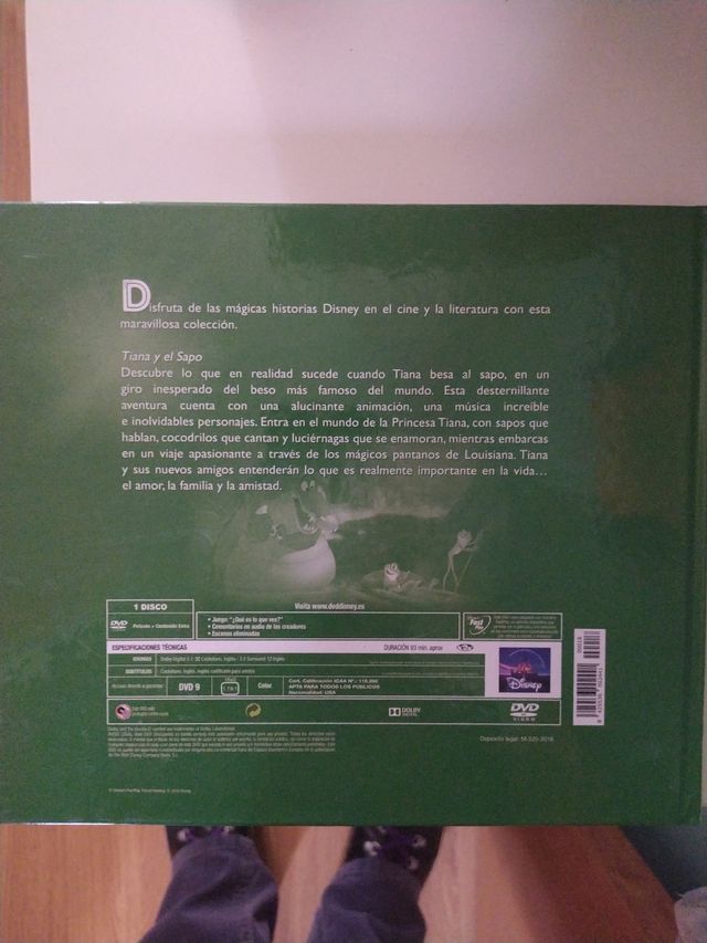 Tiana y el sapo cuento con DVD
