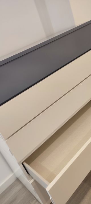 Cómoda cajones, contenedor y joyero con espejo