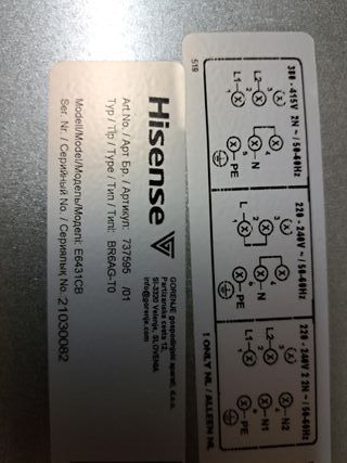 Placa eletrónica de placa Vitrocerâmica Hisense