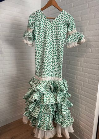 Traje de flamenca para niña 10-12 años