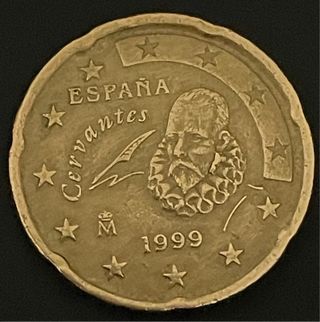 20 CENTIMOS ESPAÑA 1999 ERROR