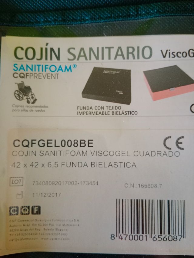 Cojín antiescaras Viscogel