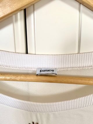 Jersey crema Pimkie piedras brillantes 2 telas