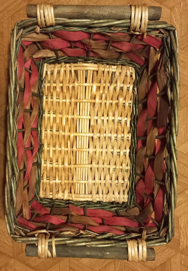 Cesto rettangolare vimini