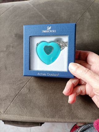 collana Swarovski cuore con usb 
