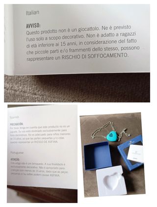 collana Swarovski cuore con usb 