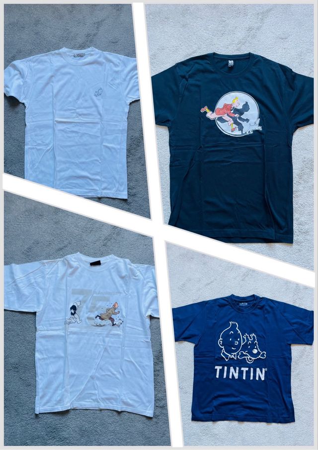 T’Shirts Tintin / Tintim (lote de 11)