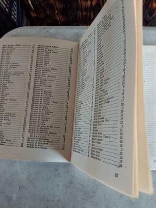 Callejero Madrid y Barcelona 1963. Vintage