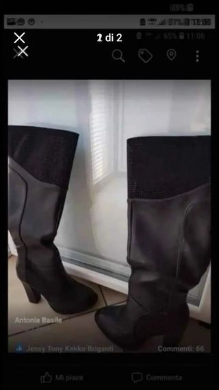 Stivali con brillantini