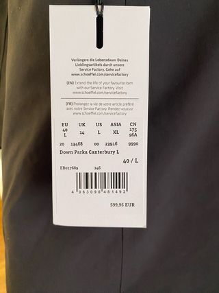 Parka de plumón impermeable