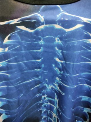 Disfraz esqueleto azul