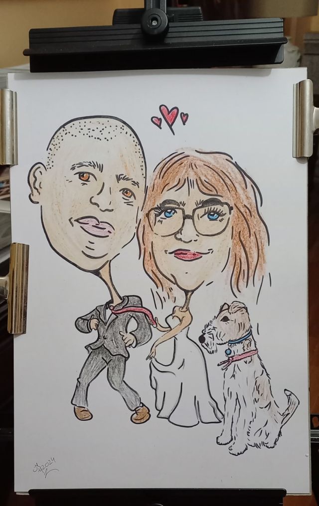 caricatura personalizada por fotografía