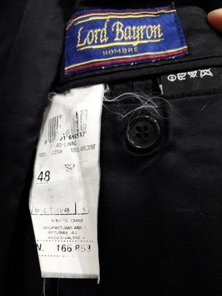 Chaqueta traje hombre negra de boutique