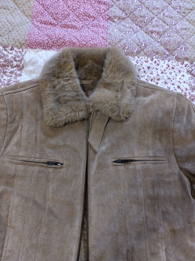 Cazadora de piel mujer
