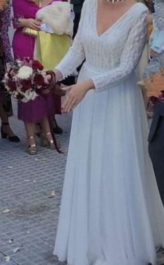 Vestido Novia Rosa Clará