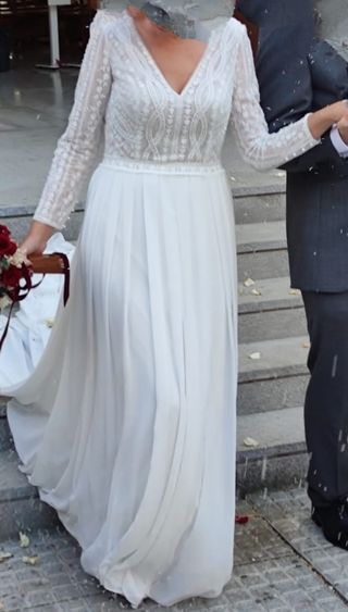 Vestido Novia Rosa Clará