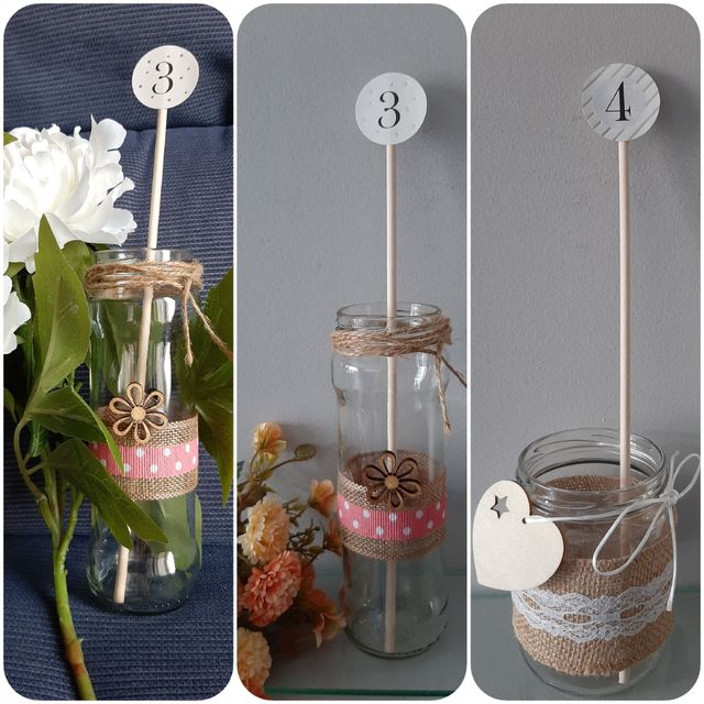 Barattoli decorati per matrimoni, feste