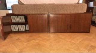 2 armarios de madera con balda interior extraible