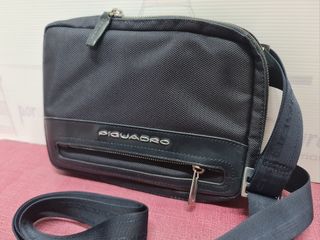 Bandolera Piquadro tela y cuero