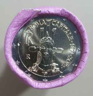 Rotolino 2 euro Italia Roma Capitale 2021 FDC UNC