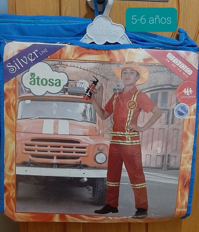 Disfraz de bombero niño 5- 6 años