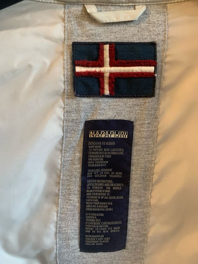 Piumino Napapjiri bianco tg 44/ EU 40