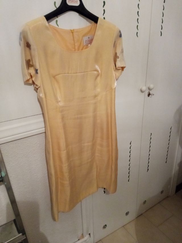 Traje dos piezas L amarillo raso