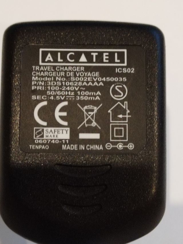 Alimentatore Alcatel: 4.5V; 350mA