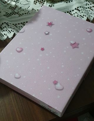 Cornice Argento bimba femmina rosa