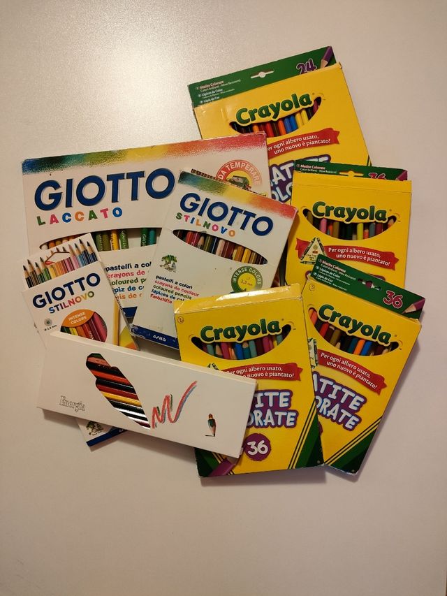Matite colorate Giotto e Crayola