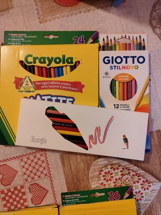 Matite colorate Giotto e Crayola