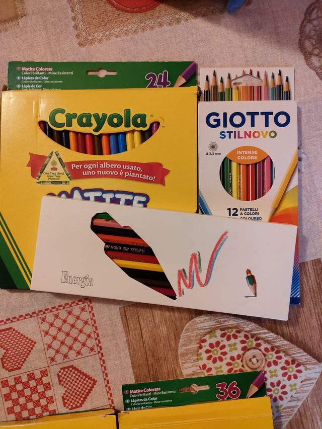 Matite colorate Giotto e Crayola
