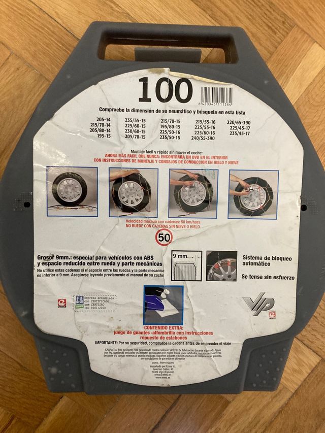 Cadenas  de coche  para nieve