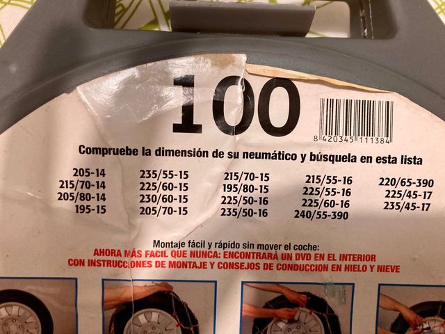 Cadenas  de coche  para nieve