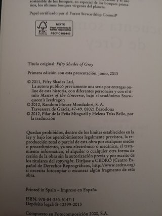 Trilogía Cincuenta sombras de Grey