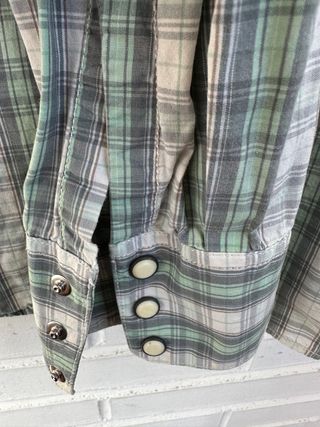 VINTAGE camisa cowboy cuadros LEVIS talla XL 