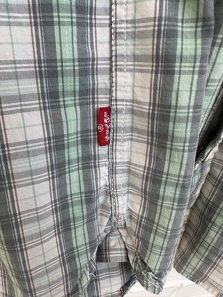 VINTAGE camisa cowboy cuadros LEVIS talla XL 