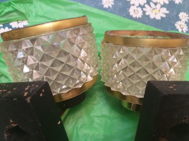 dos antiguos apliques años 60