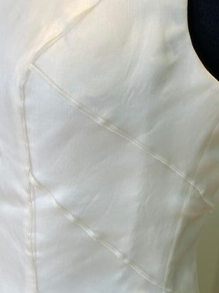 vestido de novia de tirantes escote cuadrado