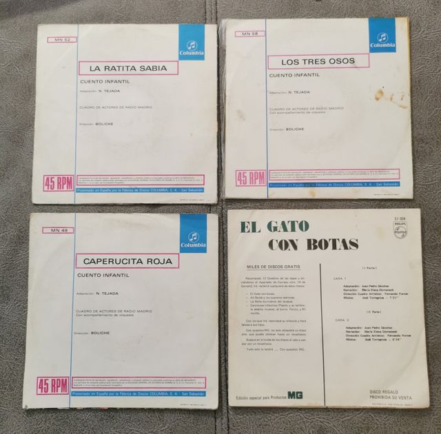 Singels vinilo cuentos