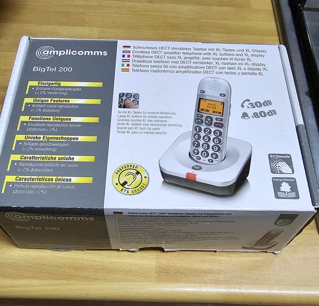 Telefono per anziani Cordless Amplificato