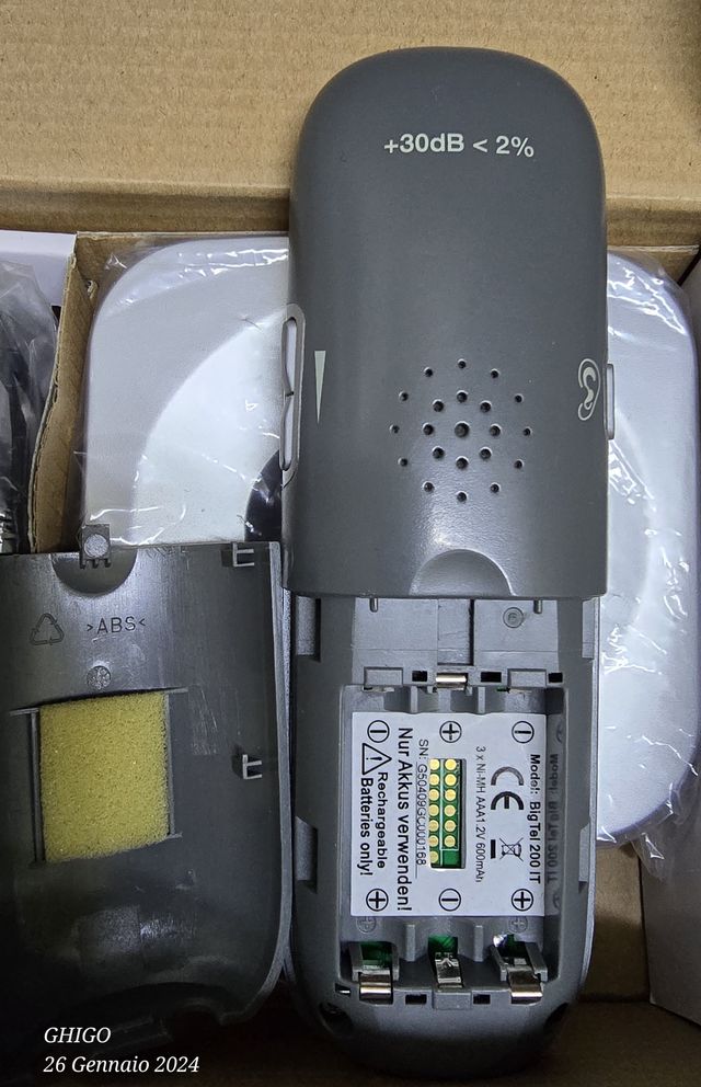 Telefono per anziani Cordless Amplificato