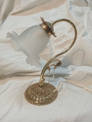 Lampara mesa bronce