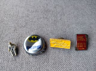 Chapa Pepsi Batman pins figura vintage
