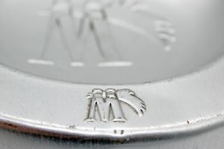 Cenicero vintage de aluminio publicidad de Winston