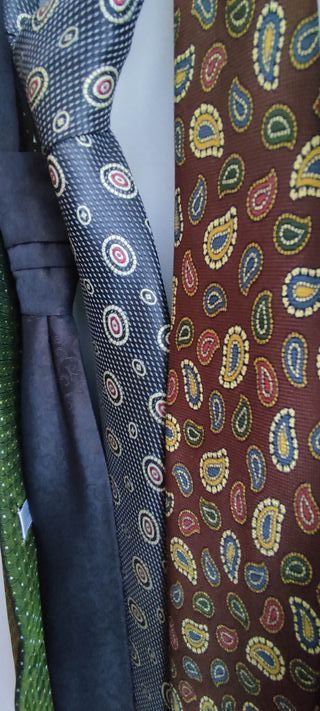 Conjunto 8 corbatas vintage